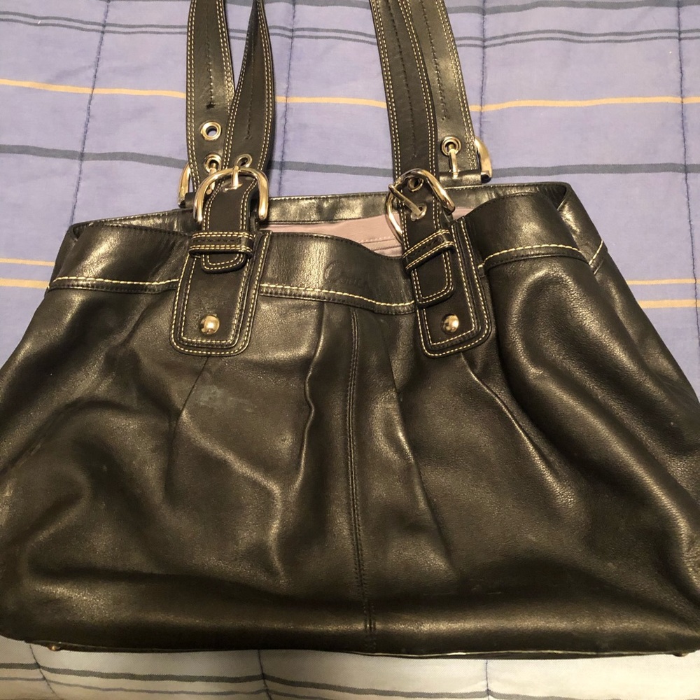 Very nice authentic leather coach purse